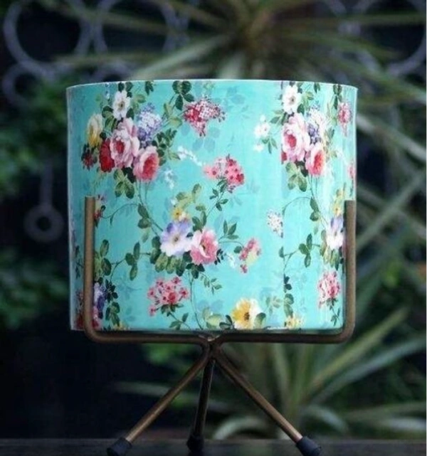 GREYFOX 10 inch Metal Planter Pot or Home & Garden ( Green) Decor With just Wipe of a Clean Dry or Wet Cloth, It Gets Cleaned, Shiny and Even Neweration - Free Size, Green, Metal, Strip, Pack of1